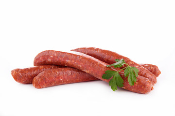 raw sausages