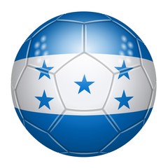 Soccer ball at the colors of Honduras