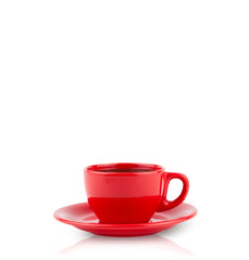 Coffee-cup with white copy space