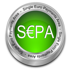 SEPA - Single Euro Payments Area - Button