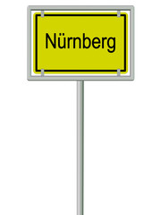 Nürnberg - Ortsschild