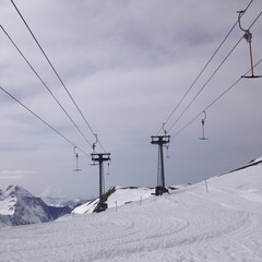 skilift in den alpen