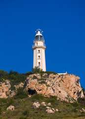 Fototapeta na wymiar Javea Cabo La Nao Lighthouse Morza Śródziemnego Hiszpania
