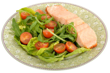 Salmon with Salad