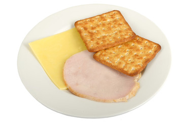 Turkey with Cheese and Crackers