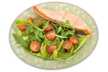 Salmon with Salad
