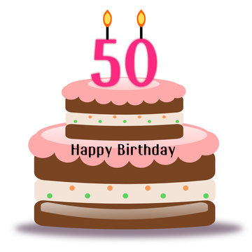 Torta di compleanno per i 50 anni