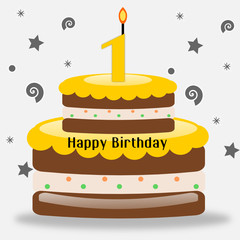 Torta di compleanno per bambini di 1 anno