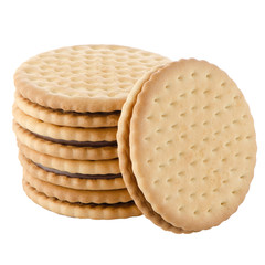 Sandwich biscuits with chocolate filling