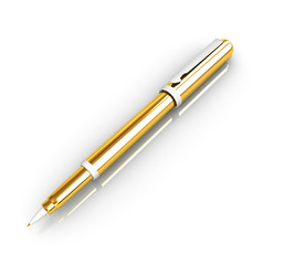 Gold corporate pen design