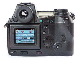 Menu of digital photo camera