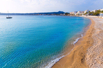 Javea Xabia Playa La Grava beach in Alicante Spain