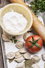 fresh tomatoes and cook ravioli