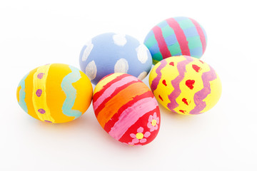 Fototapeta premium Easter egg isolated on white