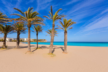 Fototapeta na wymiar Javea Xabia playa del Arenal in Mediterranean Spain