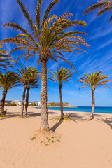Obraz na płótnie Canvas Javea Xabia playa del Arenal in Mediterranean Spain