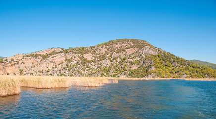 Naklejka premium Turkey, mountains near the river