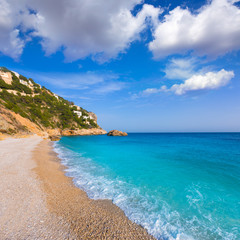 Fototapeta na wymiar Javea Playa Ambolo plaża Xabia w Alicante