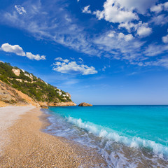 Obraz premium Javea Playa Ambolo beach Xabia in Alicante