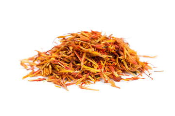 Pile saffron spice