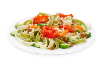 Pasta with tomatoes and parmesan