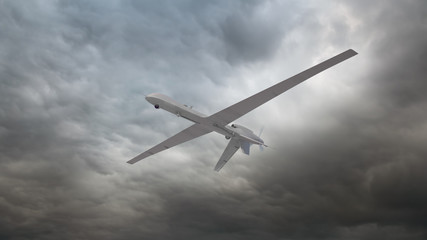 An unmanned reconnaissance drone