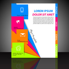 Business flyer template or corporate banner