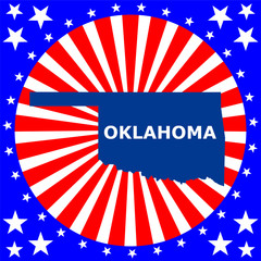 map of the U.S. state of Oklahoma