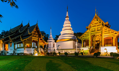 Naklejka premium Wat Phra Singh temple in Chiang Mai, Thailand