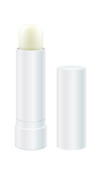 Lip balm vector illustration. Light lip stick.
