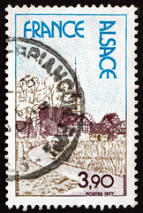 Postage stamp France 1977 Alsace, Region in France