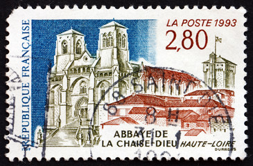 Postage stamp France 1993 Chaise-Dieu Abbey