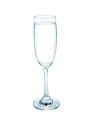 glass of water isolated on a white