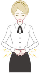女性　腹痛