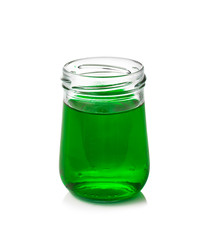 Water color bottles isolated on a white