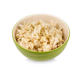 Brown rice in a cup