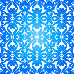 blue ottoman decorative background version one