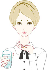 女性　錠剤