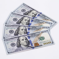 New banknote hundred dollars