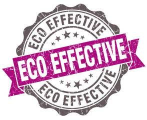 Fototapeta premium Eco effective violet grunge retro style isolated seal