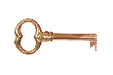 An old-fashioned large brass key conceptual of opportunity