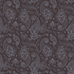 Seamless Paisley background.