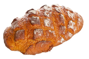 Whole loaf of farmhouse bread