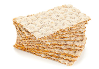 Wheat crispbread slices