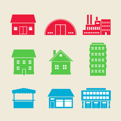 Obraz premium building icons