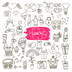 love doodle icons