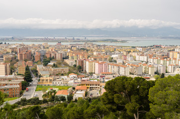 Sardegna, Cagliari, veduta del quartiere di San Michele