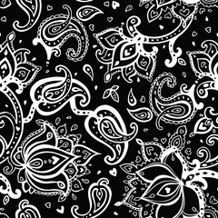 Seamless Paisley background.