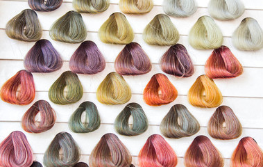 Palette hair samples