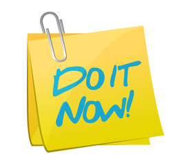 do it now post illustration design